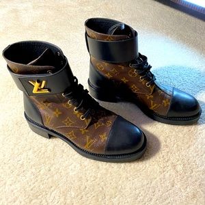 Louis Vuitton Wonderland Combat Boots